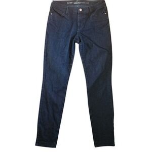 Old Navy Super Skinny Jeans Women's 8 Long Dark Indigo Mid Rise Stretch 118